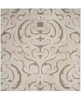 Safavieh Florida Shag SG467 Cream and Beige 6'7" x 6'7" Square Area Rug