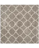 Safavieh Hudson SGH282 Gray and Ivory 5' x 5' Square Area Rug