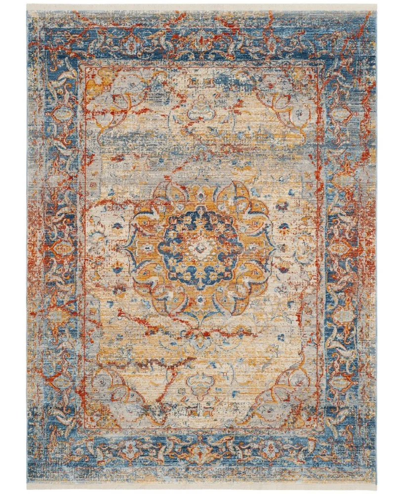 Safavieh Vintage Persian VTP435 Blue and Multi 5' x 7'-6" Area Rug