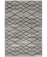 Safavieh Tunisia TUN297 Gray and Black 5' x 8' Area Rug