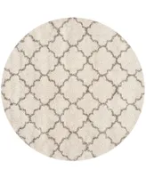 Safavieh Hudson SGH282 Ivory and Gray 5' x 5' Round Area Rug