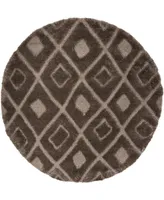 Safavieh Olympia OSG319 Mushroom 6'7" x 6'7" Round Area Rug