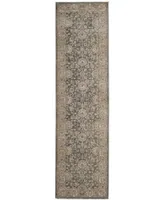 Safavieh Sofia SOF330 Light Grey and Beige 2'2" x 14' Runner Area Rug