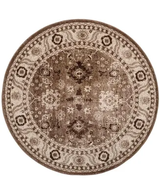 Safavieh Vintage Hamadan Taupe 5'3" x 5'3" Round Area Rug