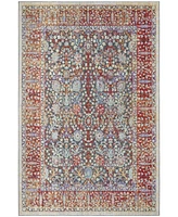 Safavieh Provance PRV183 Red and Black 5'3" x 7'6" Area Rug