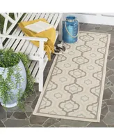 Safavieh Courtyard CY7938 Beige and Dark Beige 2'3" x 6'7" Runner Outdoor Area Rug