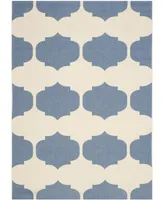 Safavieh Courtyard CY6162 Beige and Blue 6'7" x 9'6" Outdoor Area Rug