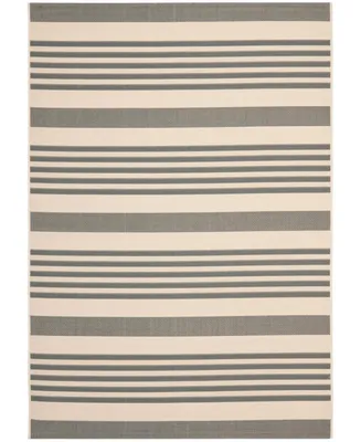 Safavieh Courtyard CY6062 Gray and Bone 5'3" x 7'7" Outdoor Area Rug