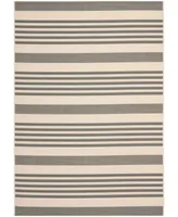 Safavieh Courtyard CY6062 Gray and Bone 5'3" x 7'7" Outdoor Area Rug