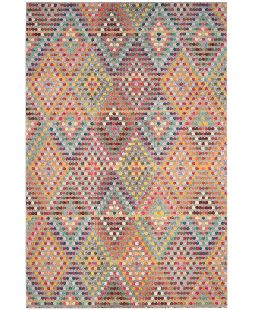 Safavieh Monaco MNC204 Multi and Beige 6'7" x 9'2" Area Rug