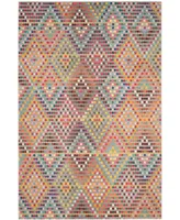 Safavieh Monaco MNC204 Multi and Beige 6'7" x 9'2" Area Rug