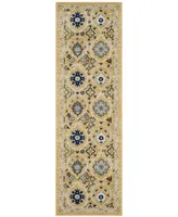 Safavieh Evoke EVK210 Gold and Ivory 2'2" x 7' Runner Area Rug