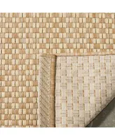 Safavieh Courtyard CY8653 Natural and Cream 5'3" x 7'7" Sisal Weave Outdoor Area Rug