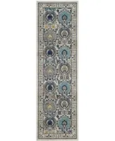 Safavieh Evoke EVK251 Ivory and Grey 2'2" x 7' Runner Area Rug