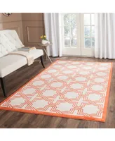 Safavieh Amherst AMT413 Ivory and Orange 5' x 8' Area Rug