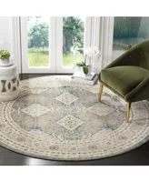 Safavieh Sofia SOF366 Light Gray and Beige 6'7" x 6'7" Round Area Rug