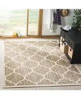 Safavieh Courtyard CY6914 Brown and Bone 5'3" x 7'7" Outdoor Area Rug