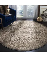 Safavieh Brilliance BRL504 Cream and Bronze 6'7" x 6'7" Round Area Rug