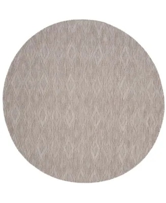 Safavieh Courtyard CY8522 Beige 6'7" x 6'7" Sisal Weave Round Outdoor Area Rug