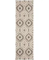 Safavieh Florida Shag SG461 Cream and Light Blue 2'3" x 7' Runner Area Rug