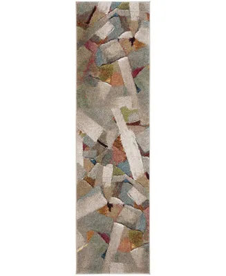 Safavieh Porcello PRL6937 Grey and Multi 2'3" x 8' Runner Area Rug