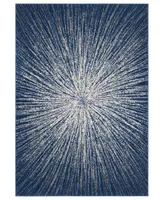 Safavieh Evoke EVK228 Navy and Ivory 5'1" x 7'6" Area Rug