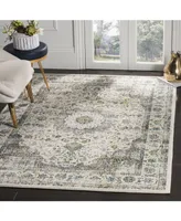 Safavieh Evoke EVK220 Gray and Gold 5'1" x 7'6" Area Rug