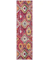 Safavieh Monaco MNC265 Red and Blue 2'2" x 8' Runner Area Rug