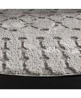 Safavieh Sparta SPG509 Gray 6'7" x 6'7" Round Area Rug