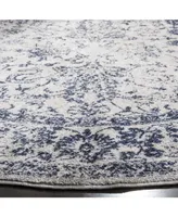 Safavieh Adirondack Navy and 6' x 6' Round Area Rug