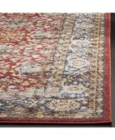 Safavieh Bijar BIJ632 Red and Royal 5'3" x 7'6" Area Rug