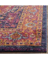 Safavieh Evoke EVK275 Fuchsia and Orange 5'1" x 7'6" Area Rug