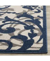 Safavieh Amherst AMT428 Ivory and Navy 5' x 8' Area Rug