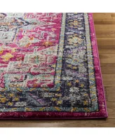 Safavieh Monaco MNC253 Fuchsia and Gray 5'1" x 7'7" Area Rug