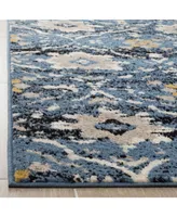 Safavieh Amsterdam Blue and Creme 5'1" x 7'6" Outdoor Area Rug