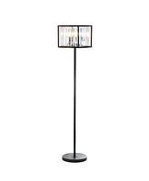 Jonathan Y Bevin Metal/Crystal Led Floor Lamp