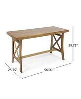 Tuomo Traditional Acacia Wood Desk