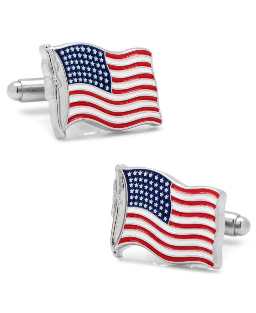 Waving American Flag Cufflinks