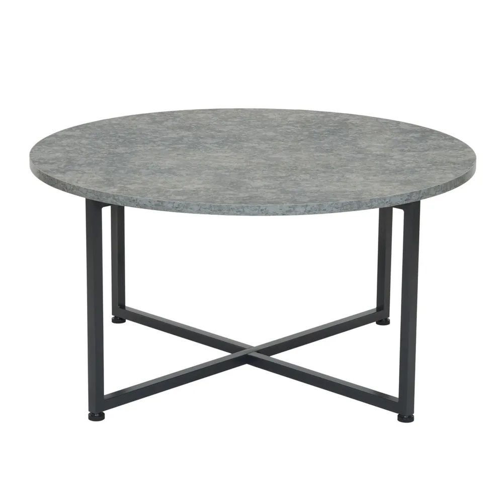 Household Essentials Slate Round End Table