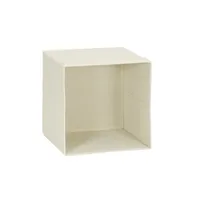 Household Essentials Lip Pull Collapsible Fabric Cube, Natural