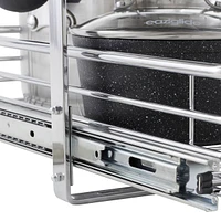 Household Essentials Glidez Dual Slide 2-Tier Sliding Cabinet Organizer