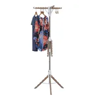 Household Essentials 2-Tier Tripod Clothes Dryer with Hanging Clothespins