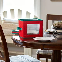 Household Essentials Holiday China Salad Plate Storage Box