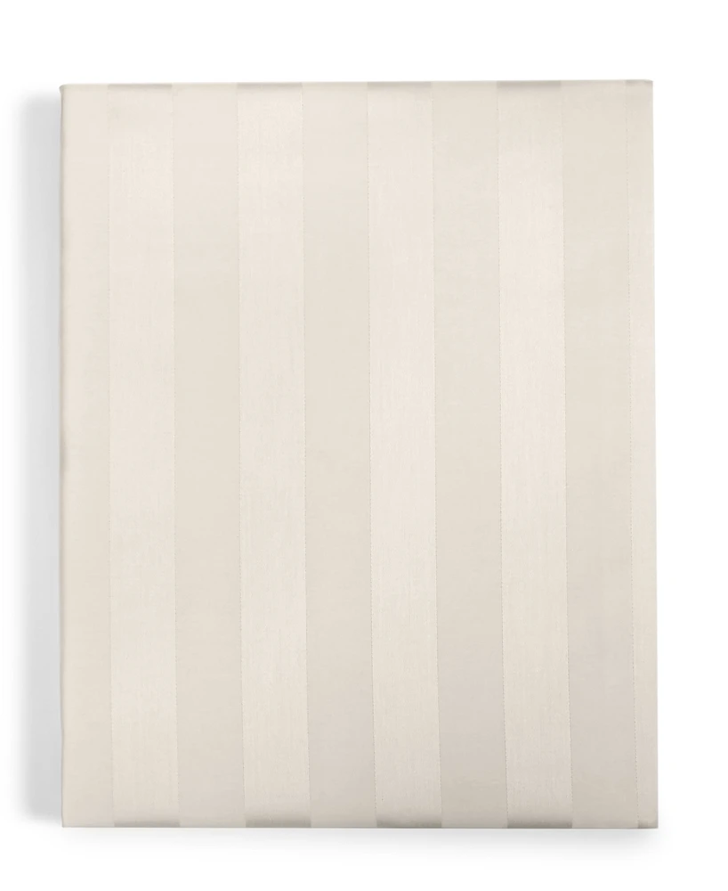 Charter Club 1.5" Stripe 550 Thread Count 100% Cotton 18" Fitted Sheet, King, Exclusively at Macy's