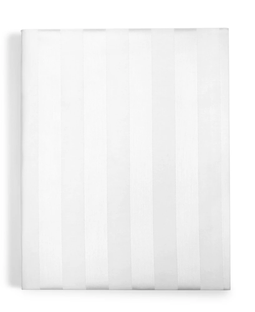 Charter Club 1.5" Stripe 550 Thread Count 100% Cotton 17" Fitted Sheet, Twin, Exclusively at Macy's