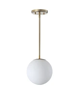 Jonathan Y Bleecker Metal/Glass Globe Led Pendant