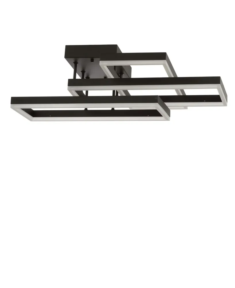 Jonathan Y Turing Geometric Integrated Led Metal Flush Mount