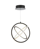 Jonathan Y Orbit Adjustable Integrated Led Metal Pendant