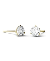 Moissanite Martini Stud Earrings (1 ct. t.w. Diamond Equivalent) 14k white or yellow gold