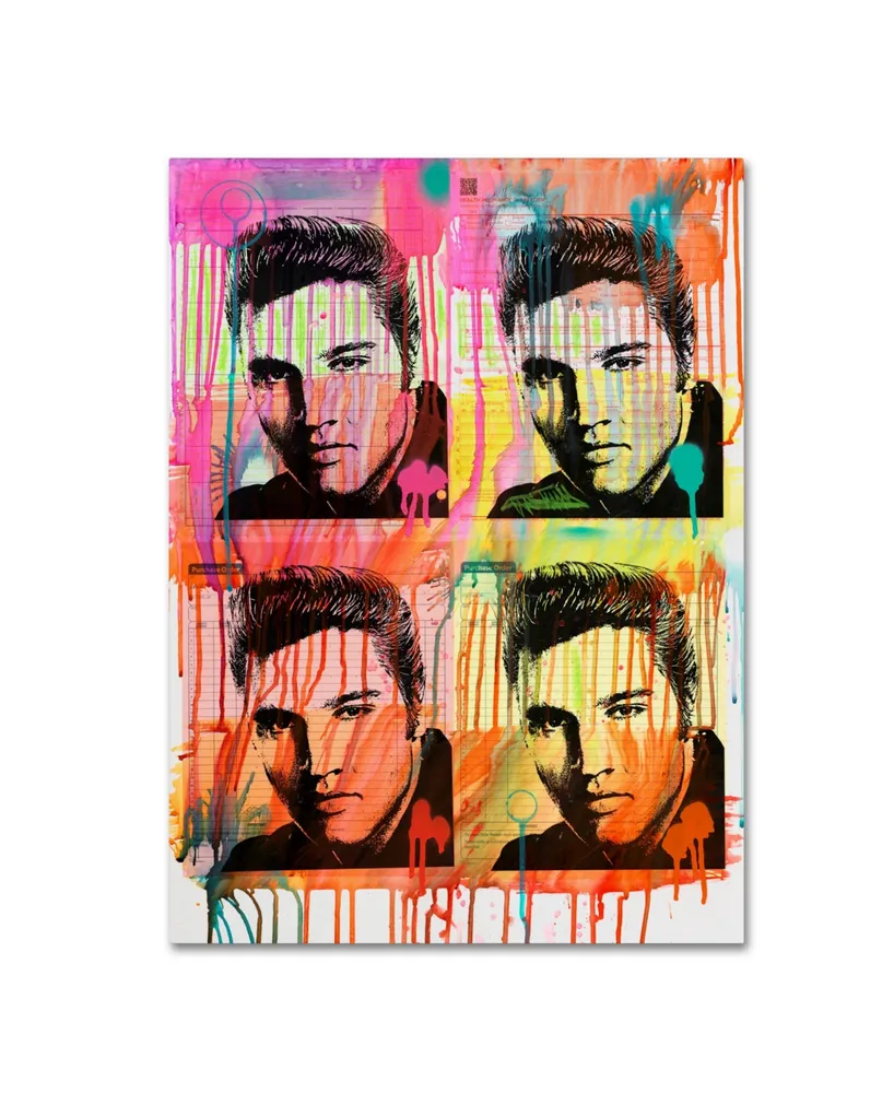 Dean Russo 'Elvis' Canvas Art - 24" x 18" x 2"